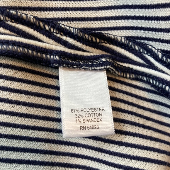 🍀Banana Republic Black & White Stripe Sleeveless Skater Dress - Picture 5 of 5